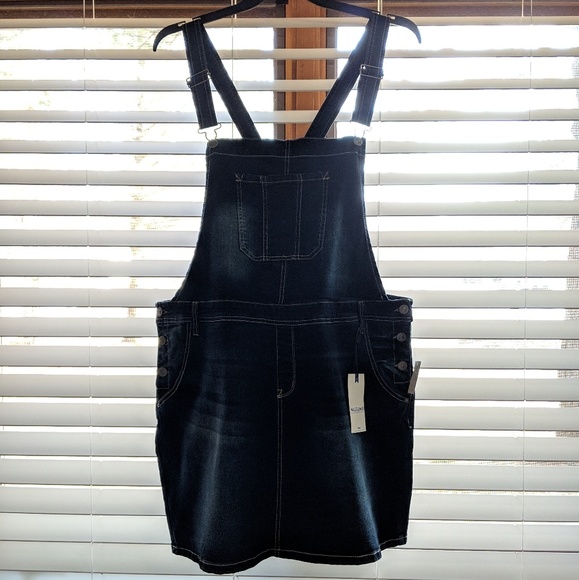 Wallflower Dresses & Skirts - Denim overall jumper dress